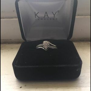 10wg diamond ring brand new size 6 3/4